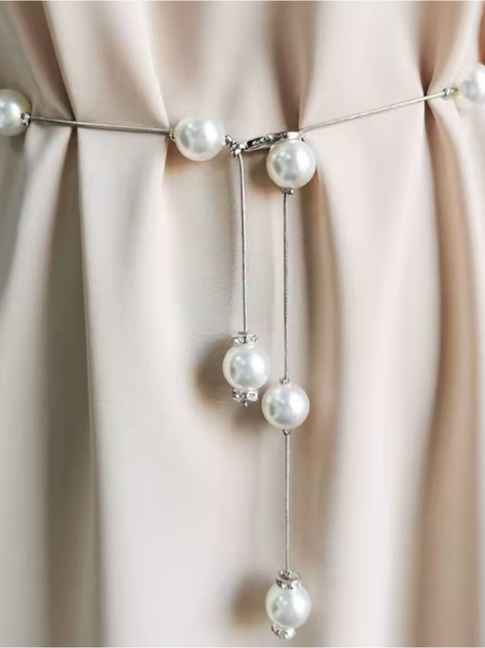 Pearl Decor Chain Belt - Picture 3 of 3